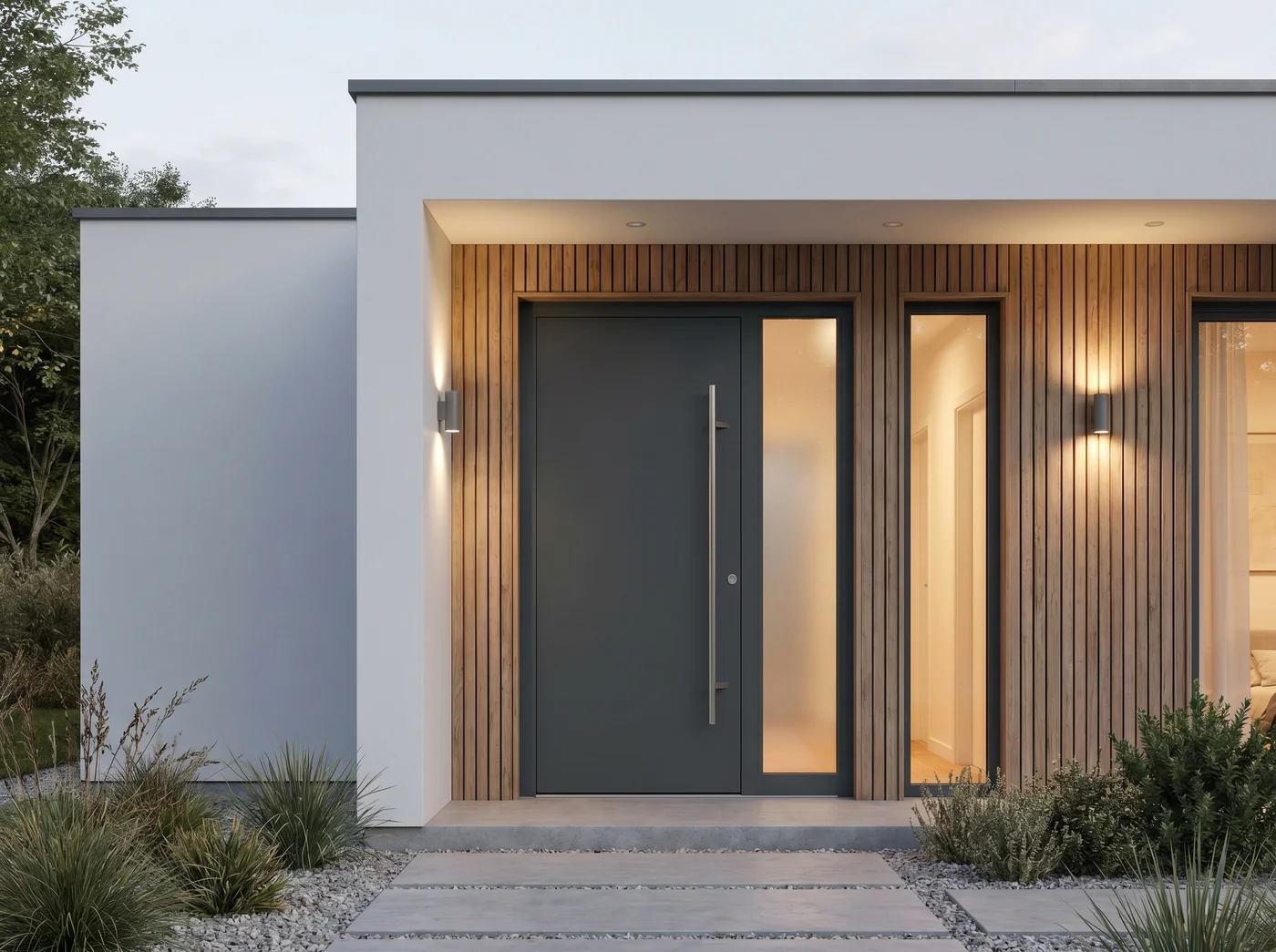 Portes d’entrée en aluminium BUDVAR — élégance, sécurité et durabilité