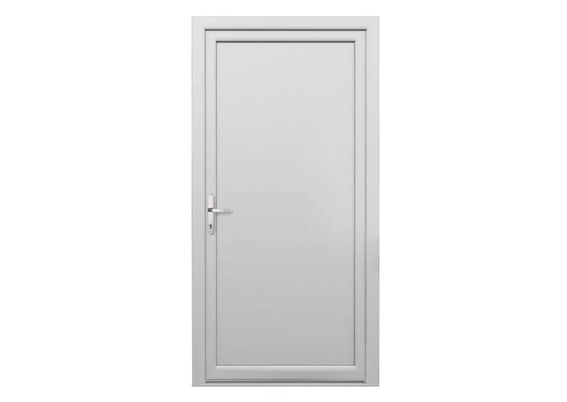 Porte technique en couleur Film blanc structuré
