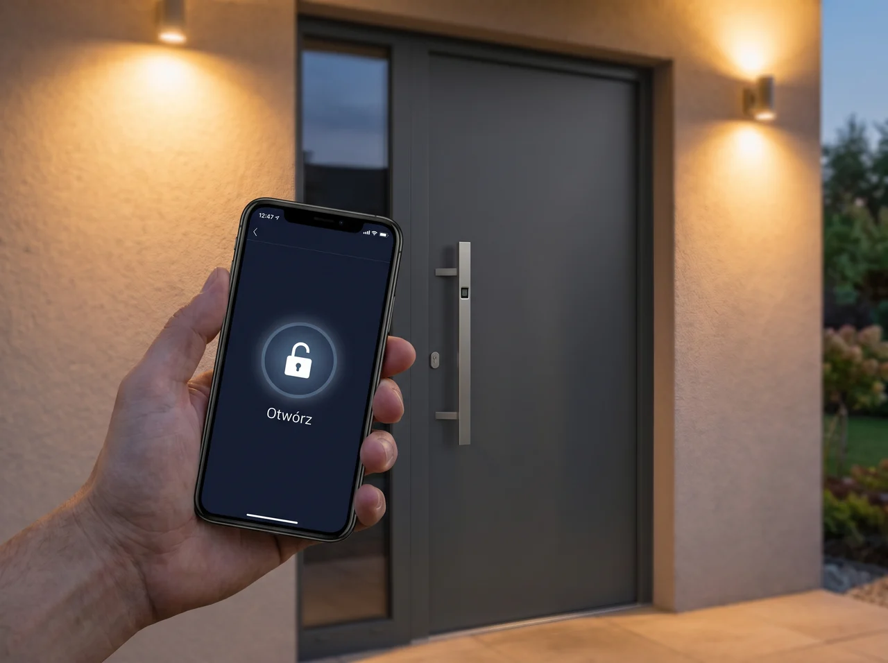 Smart Home — ouverture par smartphone et empreinte