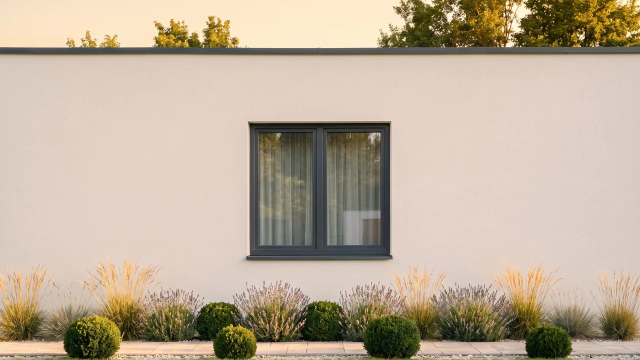 Maison avec fenêtres Alu-Futural Monobloc BUDVAR — vue extérieure