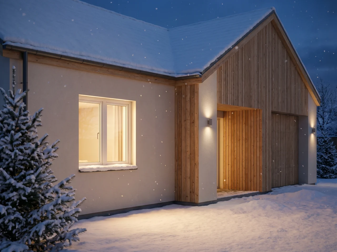 Intérieur chaud en hiver derrière le triple vitrage BUDVAR