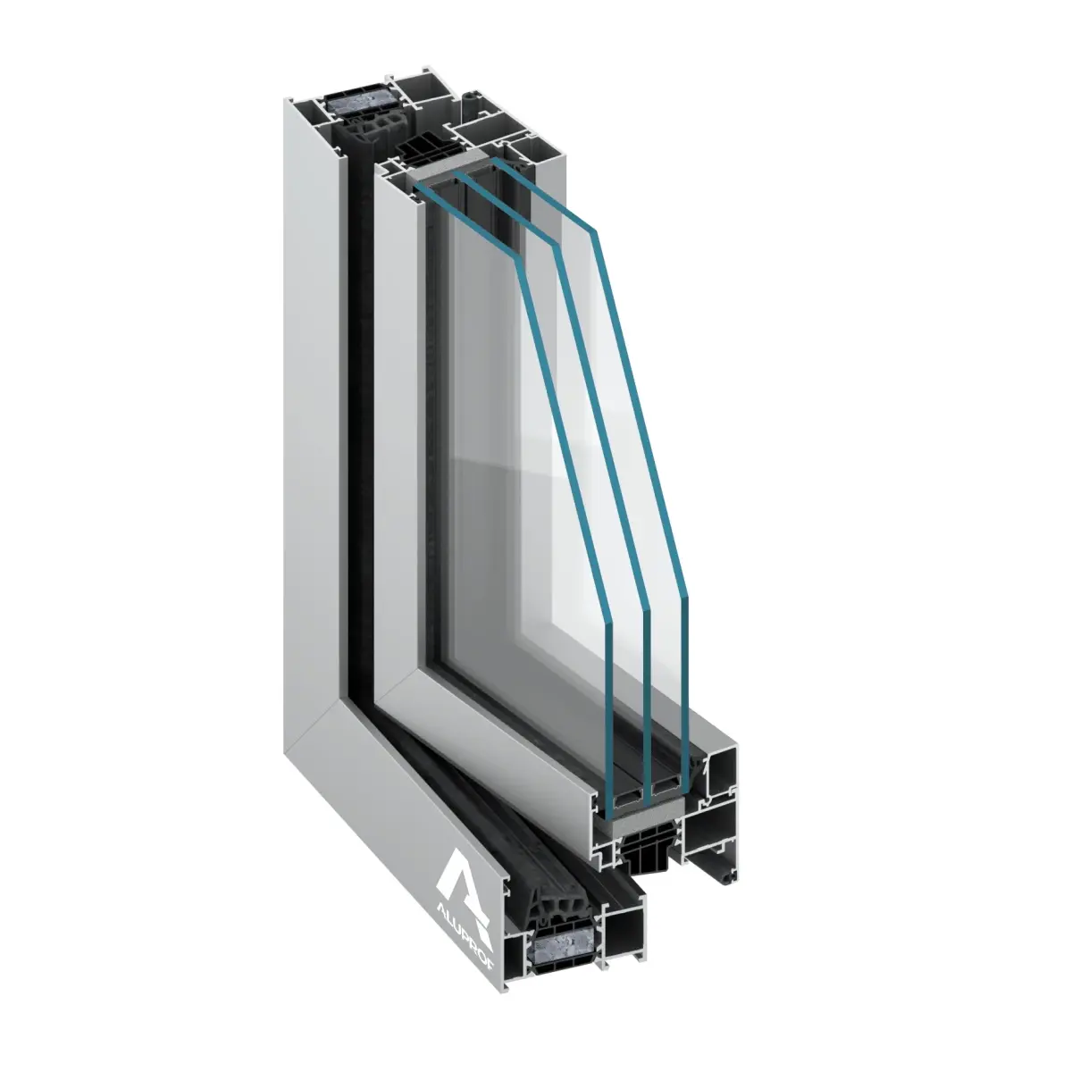 Coupe du profilé BUDVAR Alu-Therm