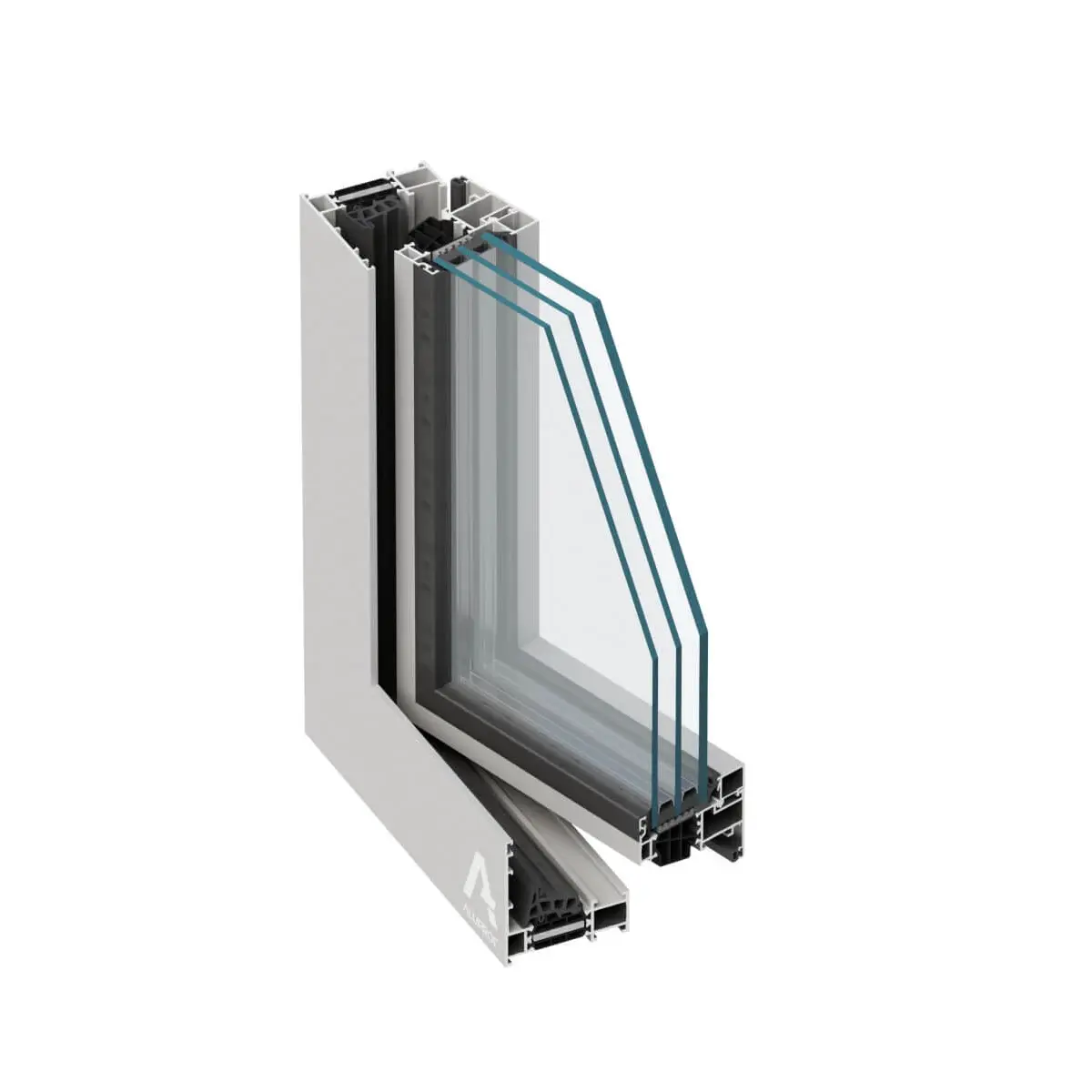 Coupe du profilé BUDVAR Alu-Therm Slim