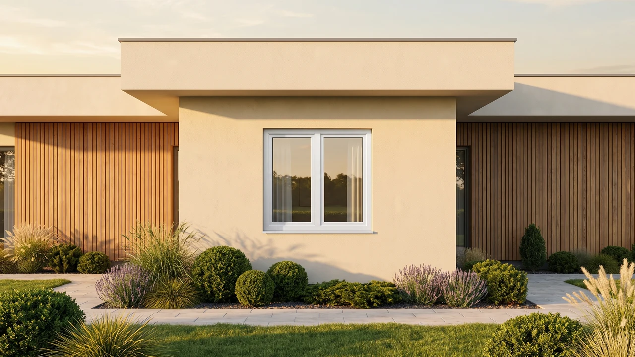 Maison avec fenêtres T-Classic Slim Reno BUDVAR — vue extérieure