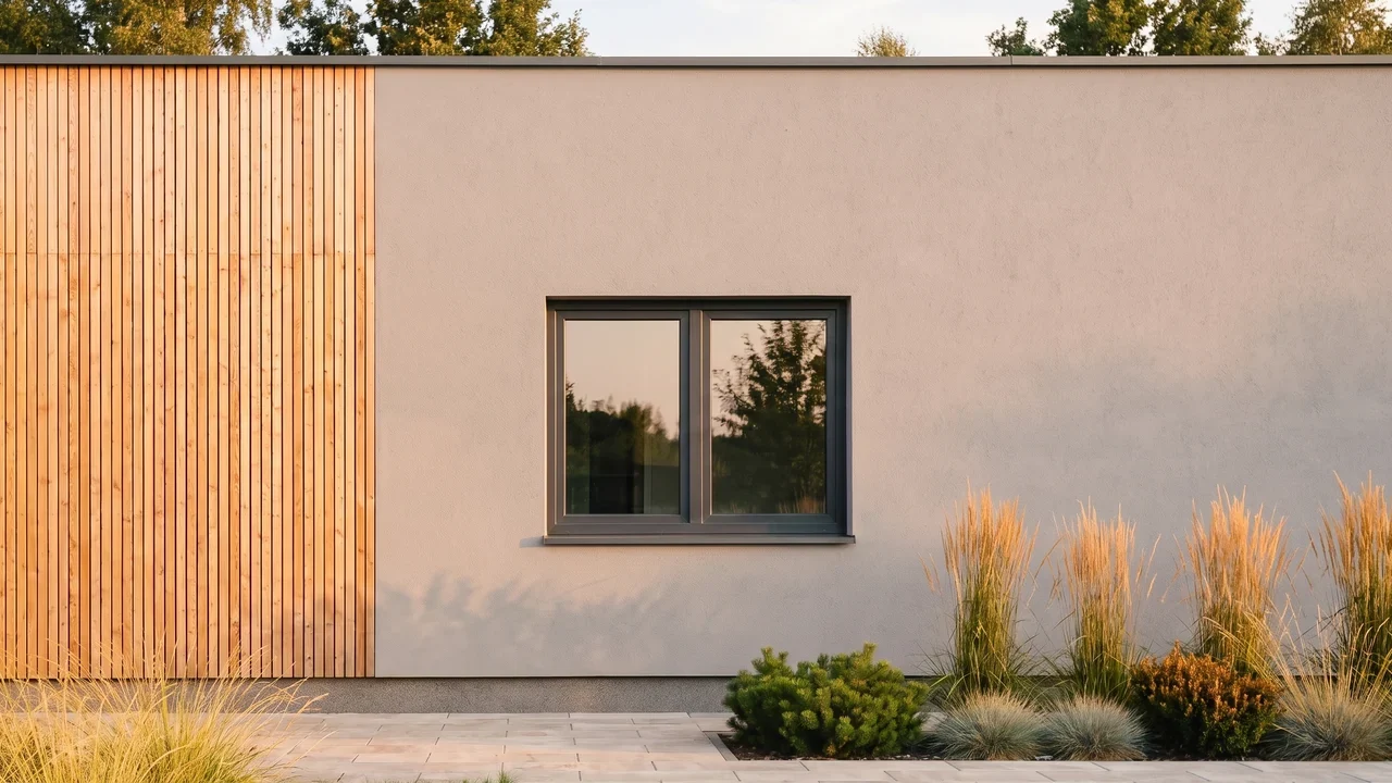 Maison avec fenêtres T-Comfort Mono BUDVAR, vue extérieure