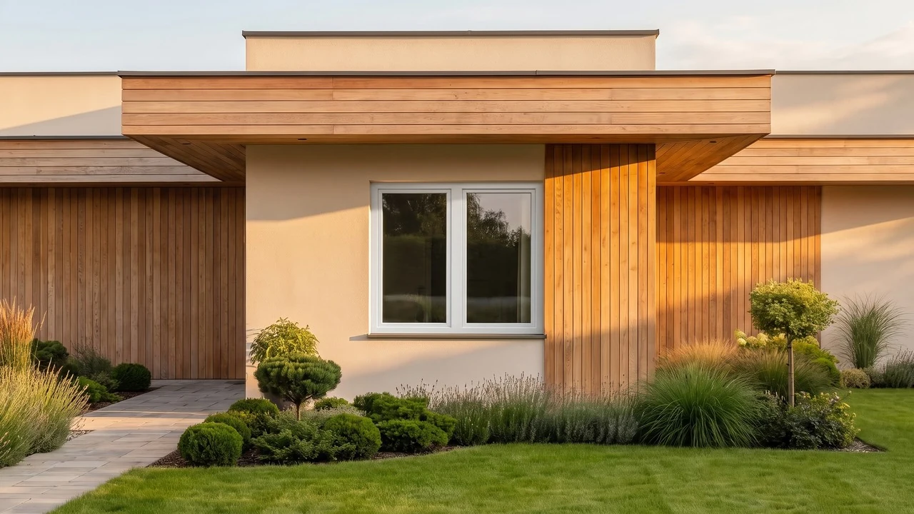 Maison avec fenêtres T-Comfort BUDVAR — vue extérieure